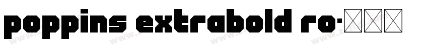 poppins extrabold ro字体转换